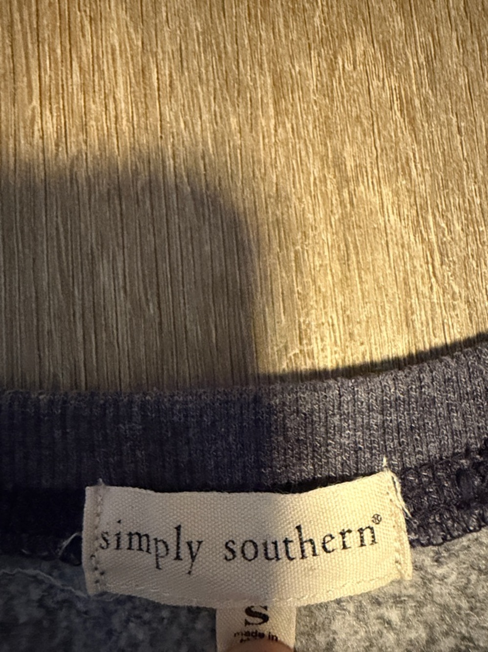 Simply Southern Blue and White Tie-Dye Crewneck Sweatshirt - Picture 3 of 6